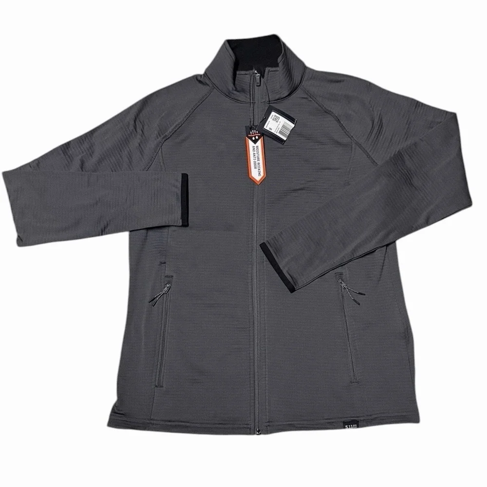 5.11 Tactical Stratos Jacket Women's Medium 258 Flint Full Zip Thermal 62424 NWT